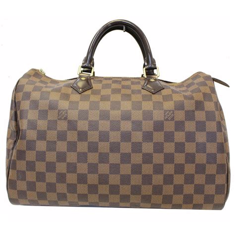 louis vuitton speedy 35 damier ébène|louis vuitton damier ebene clutch.